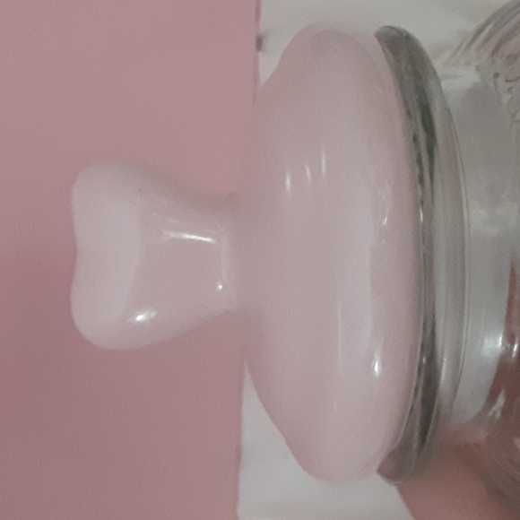 Pink Heart Glass Storage Jar/Container - Picture 2 of 2